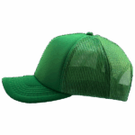 gorra trucker verde perico entero largo